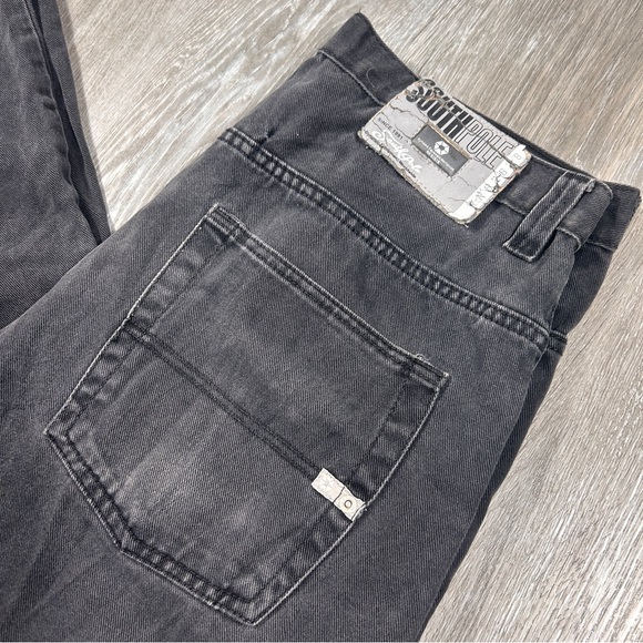 Vintage Southpole Jeans Size 34 Wide Leg Baggy Grunge Skater Y2K Black  Tab - Picture 2 of 9